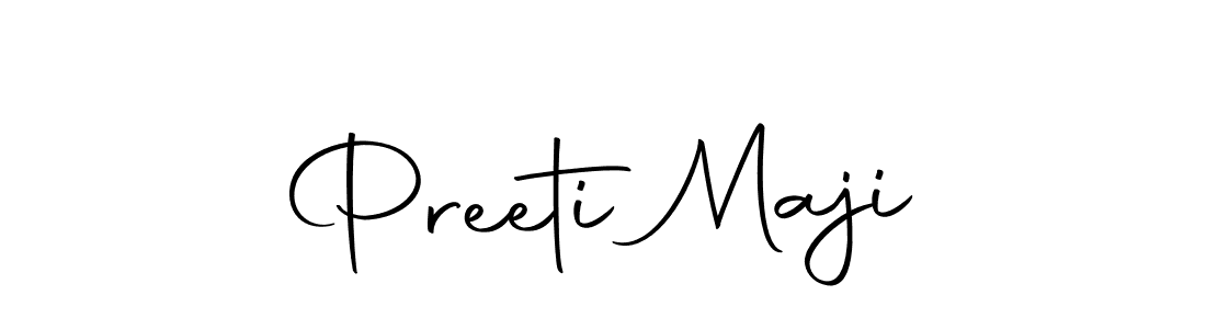 You should practise on your own different ways (Autography-DOLnW) to write your name (Preeti Maji) in signature. don't let someone else do it for you. Preeti Maji signature style 10 images and pictures png