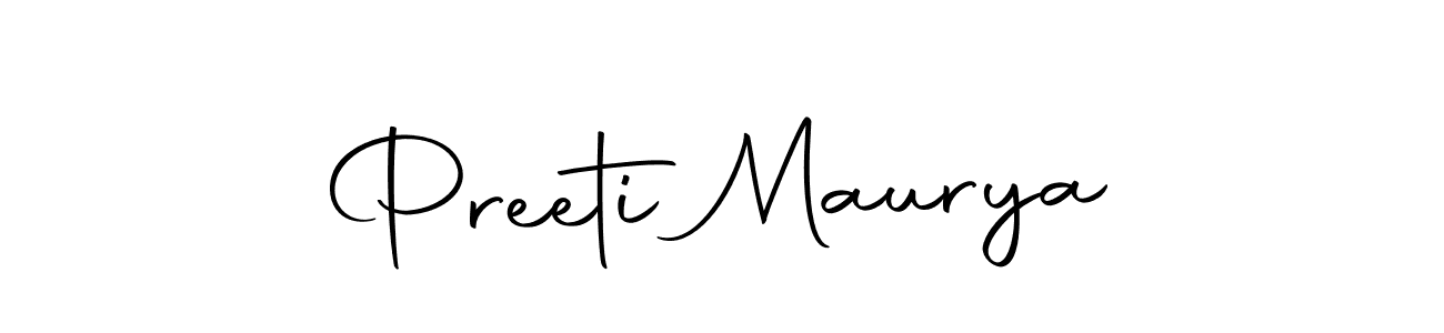 Preeti Maurya stylish signature style. Best Handwritten Sign (Autography-DOLnW) for my name. Handwritten Signature Collection Ideas for my name Preeti Maurya. Preeti Maurya signature style 10 images and pictures png