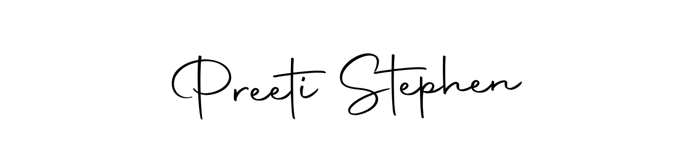 Also we have Preeti Stephen name is the best signature style. Create professional handwritten signature collection using Autography-DOLnW autograph style. Preeti Stephen signature style 10 images and pictures png