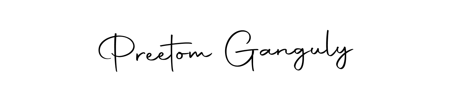 Preetom Ganguly stylish signature style. Best Handwritten Sign (Autography-DOLnW) for my name. Handwritten Signature Collection Ideas for my name Preetom Ganguly. Preetom Ganguly signature style 10 images and pictures png