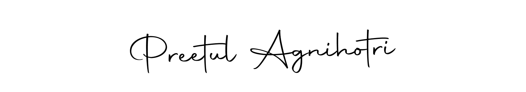 Autography-DOLnW is a professional signature style that is perfect for those who want to add a touch of class to their signature. It is also a great choice for those who want to make their signature more unique. Get Preetul Agnihotri name to fancy signature for free. Preetul Agnihotri signature style 10 images and pictures png
