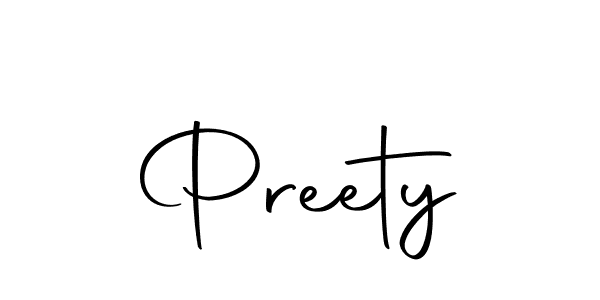 How to make Preety name signature. Use Autography-DOLnW style for creating short signs online. This is the latest handwritten sign. Preety signature style 10 images and pictures png