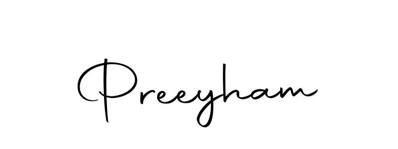 Use a signature maker to create a handwritten signature online. With this signature software, you can design (Autography-DOLnW) your own signature for name Preeyham. Preeyham signature style 10 images and pictures png
