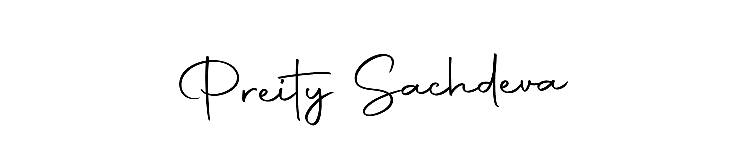 Design your own signature with our free online signature maker. With this signature software, you can create a handwritten (Autography-DOLnW) signature for name Preity Sachdeva. Preity Sachdeva signature style 10 images and pictures png