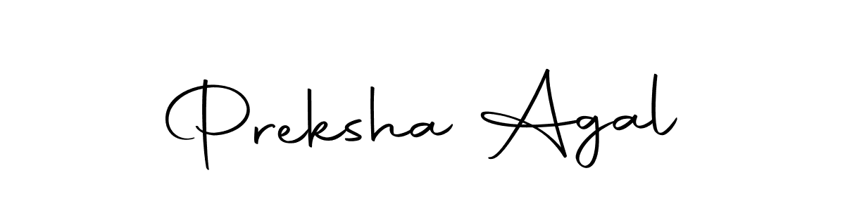 Create a beautiful signature design for name Preksha Agal. With this signature (Autography-DOLnW) fonts, you can make a handwritten signature for free. Preksha Agal signature style 10 images and pictures png