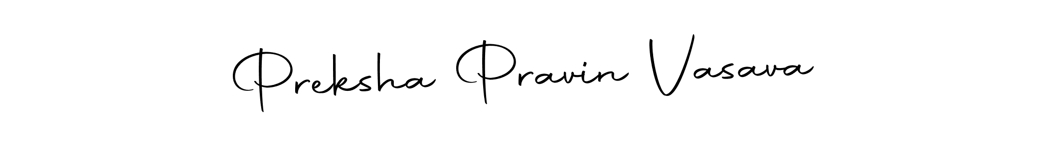 Make a beautiful signature design for name Preksha Pravin Vasava. Use this online signature maker to create a handwritten signature for free. Preksha Pravin Vasava signature style 10 images and pictures png