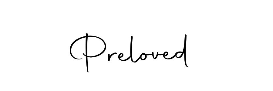 The best way (Autography-DOLnW) to make a short signature is to pick only two or three words in your name. The name Preloved  include a total of six letters. For converting this name. Preloved  signature style 10 images and pictures png