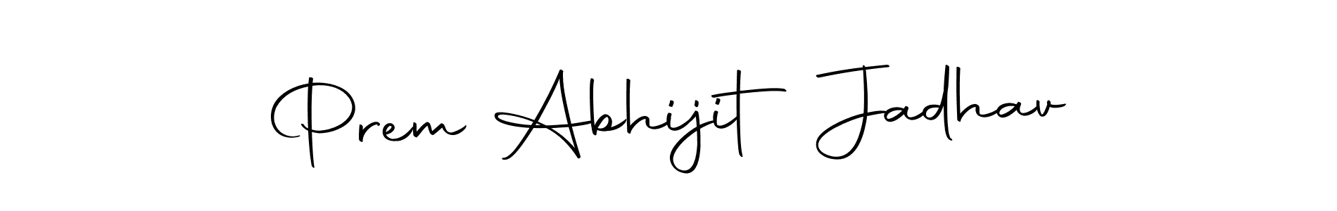 Design your own signature with our free online signature maker. With this signature software, you can create a handwritten (Autography-DOLnW) signature for name Prem Abhijit Jadhav. Prem Abhijit Jadhav signature style 10 images and pictures png