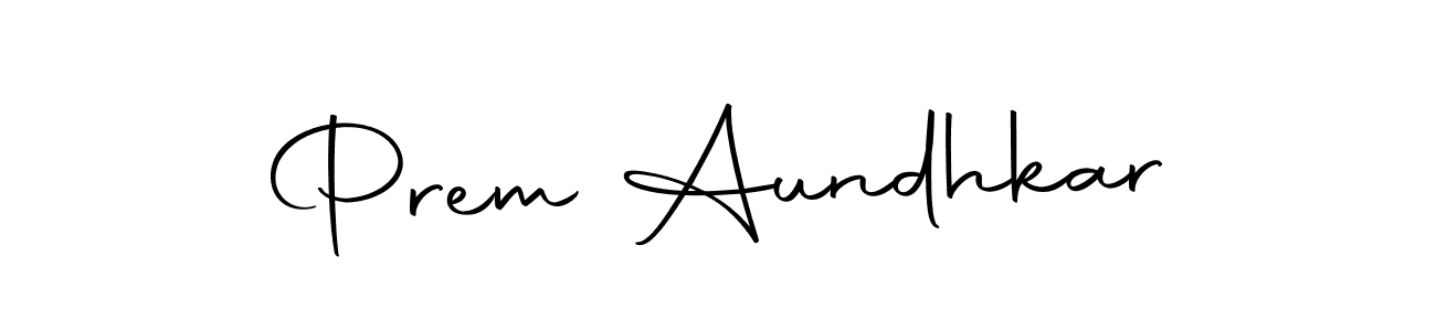 Autography-DOLnW is a professional signature style that is perfect for those who want to add a touch of class to their signature. It is also a great choice for those who want to make their signature more unique. Get Prem Aundhkar name to fancy signature for free. Prem Aundhkar signature style 10 images and pictures png