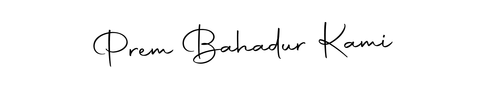 Also we have Prem Bahadur Kami name is the best signature style. Create professional handwritten signature collection using Autography-DOLnW autograph style. Prem Bahadur Kami signature style 10 images and pictures png