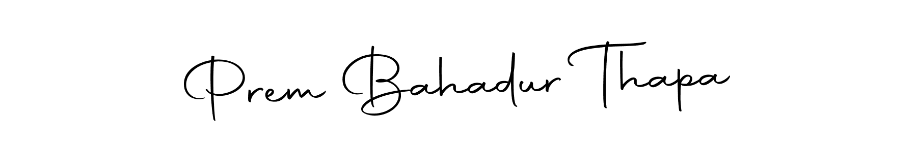 Use a signature maker to create a handwritten signature online. With this signature software, you can design (Autography-DOLnW) your own signature for name Prem Bahadur Thapa. Prem Bahadur Thapa signature style 10 images and pictures png