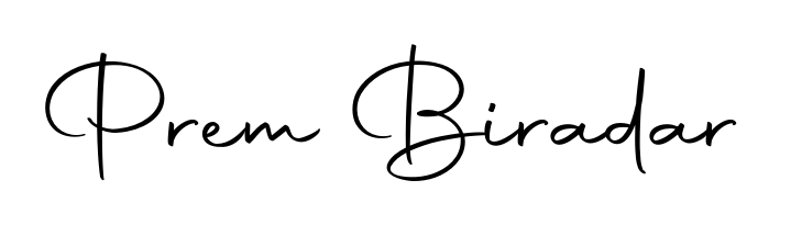 The best way (Autography-DOLnW) to make a short signature is to pick only two or three words in your name. For converting this name Prem Biradar. Prem Biradar signature style 10 images and pictures png