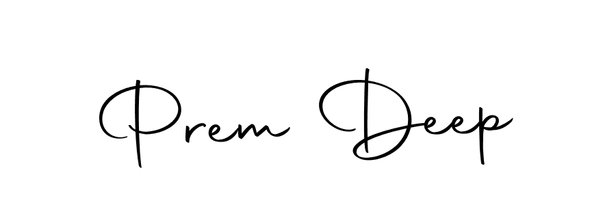 How to make Prem Deep name signature. Use Autography-DOLnW style for creating short signs online. This is the latest handwritten sign. Prem Deep signature style 10 images and pictures png