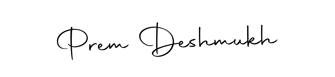 Design your own signature with our free online signature maker. With this signature software, you can create a handwritten (Autography-DOLnW) signature for name Prem Deshmukh. Prem Deshmukh signature style 10 images and pictures png