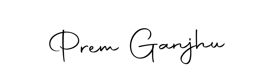 Prem Ganjhu stylish signature style. Best Handwritten Sign (Autography-DOLnW) for my name. Handwritten Signature Collection Ideas for my name Prem Ganjhu. Prem Ganjhu signature style 10 images and pictures png