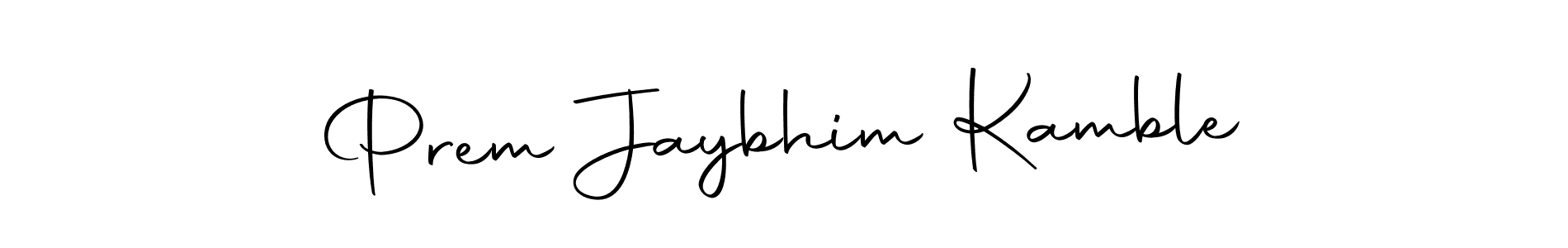 Use a signature maker to create a handwritten signature online. With this signature software, you can design (Autography-DOLnW) your own signature for name Prem Jaybhim Kamble. Prem Jaybhim Kamble signature style 10 images and pictures png