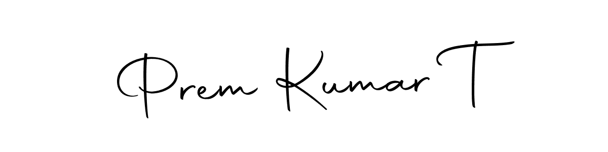 Design your own signature with our free online signature maker. With this signature software, you can create a handwritten (Autography-DOLnW) signature for name Prem Kumar T. Prem Kumar T signature style 10 images and pictures png
