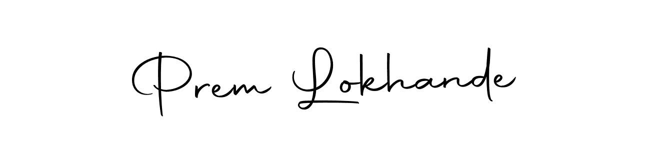 Design your own signature with our free online signature maker. With this signature software, you can create a handwritten (Autography-DOLnW) signature for name Prem Lokhande. Prem Lokhande signature style 10 images and pictures png