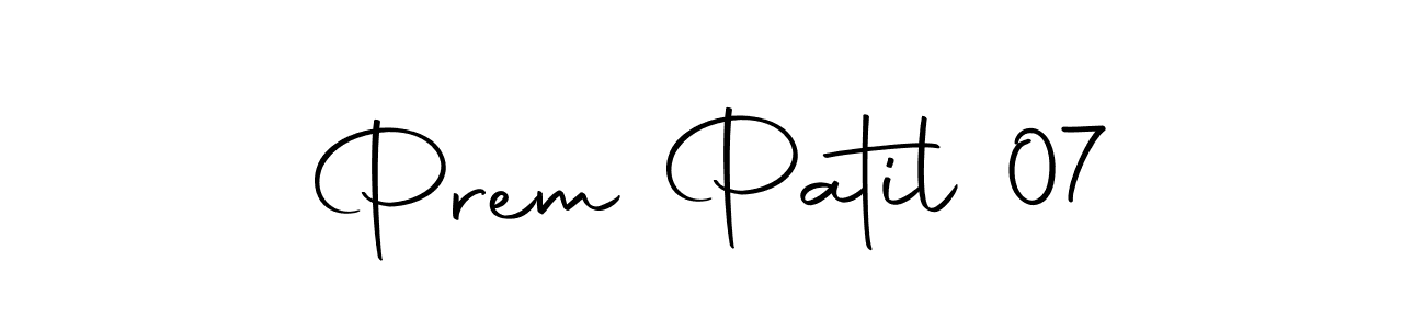 Make a beautiful signature design for name Prem Patil 07. With this signature (Autography-DOLnW) style, you can create a handwritten signature for free. Prem Patil 07 signature style 10 images and pictures png