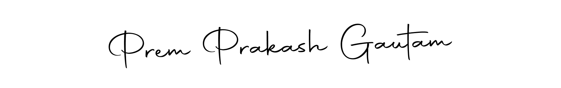 Design your own signature with our free online signature maker. With this signature software, you can create a handwritten (Autography-DOLnW) signature for name Prem Prakash Gautam. Prem Prakash Gautam signature style 10 images and pictures png