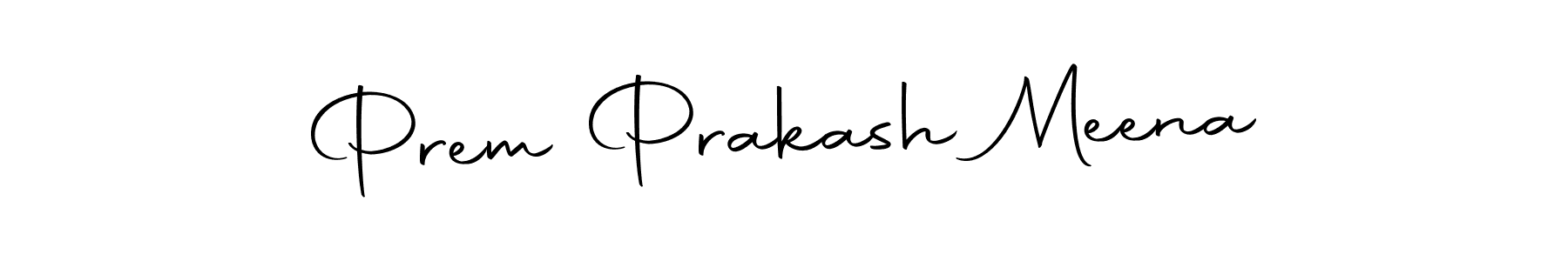Design your own signature with our free online signature maker. With this signature software, you can create a handwritten (Autography-DOLnW) signature for name Prem Prakash Meena. Prem Prakash Meena signature style 10 images and pictures png
