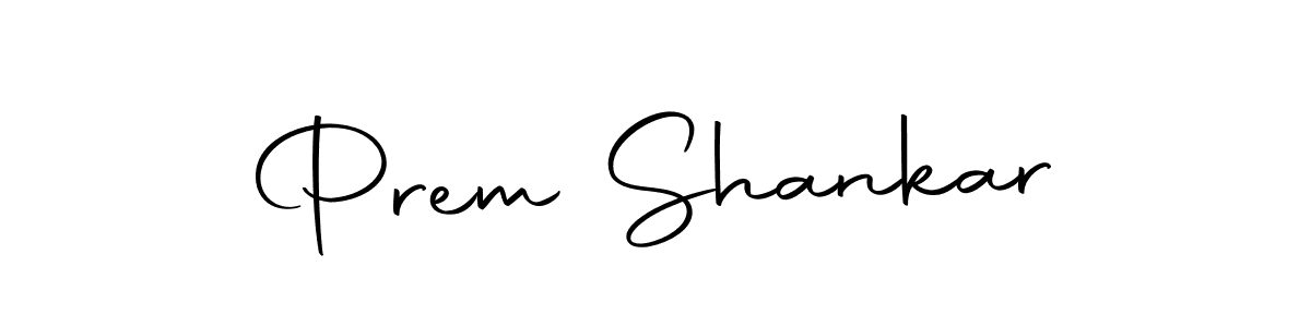 How to make Prem Shankar name signature. Use Autography-DOLnW style for creating short signs online. This is the latest handwritten sign. Prem Shankar signature style 10 images and pictures png