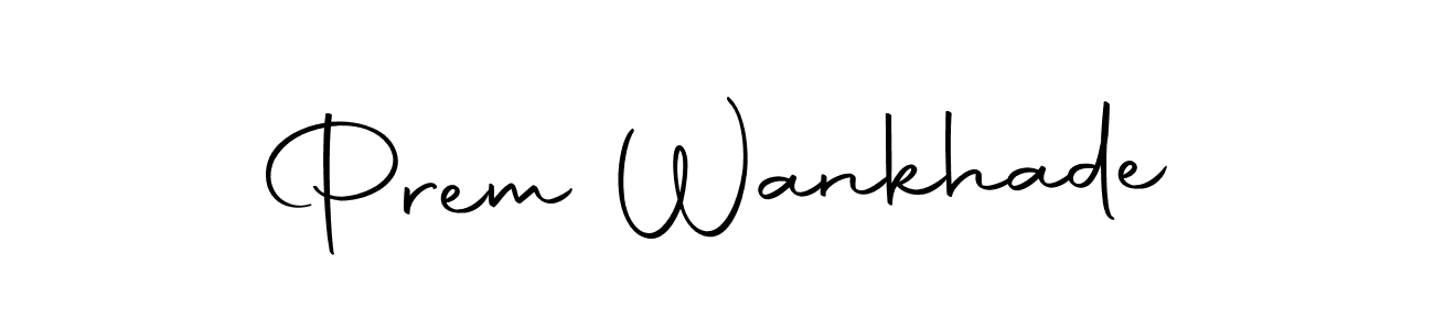 Autography-DOLnW is a professional signature style that is perfect for those who want to add a touch of class to their signature. It is also a great choice for those who want to make their signature more unique. Get Prem Wankhade name to fancy signature for free. Prem Wankhade signature style 10 images and pictures png