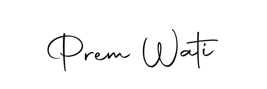 Prem Wati stylish signature style. Best Handwritten Sign (Autography-DOLnW) for my name. Handwritten Signature Collection Ideas for my name Prem Wati. Prem Wati signature style 10 images and pictures png