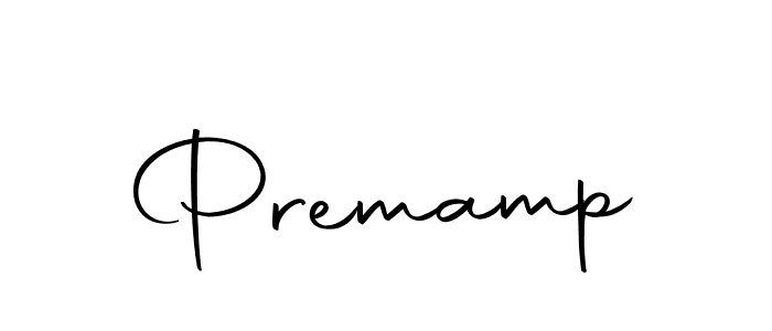Use a signature maker to create a handwritten signature online. With this signature software, you can design (Autography-DOLnW) your own signature for name Premamp. Premamp signature style 10 images and pictures png