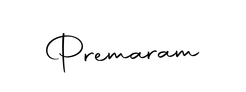 Create a beautiful signature design for name Premaram. With this signature (Autography-DOLnW) fonts, you can make a handwritten signature for free. Premaram signature style 10 images and pictures png