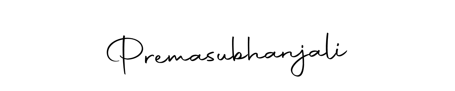 Create a beautiful signature design for name Premasubhanjali. With this signature (Autography-DOLnW) fonts, you can make a handwritten signature for free. Premasubhanjali signature style 10 images and pictures png