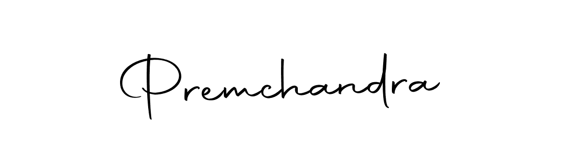 Design your own signature with our free online signature maker. With this signature software, you can create a handwritten (Autography-DOLnW) signature for name Premchandra. Premchandra signature style 10 images and pictures png
