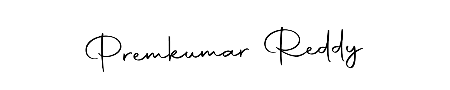 How to make Premkumar Reddy name signature. Use Autography-DOLnW style for creating short signs online. This is the latest handwritten sign. Premkumar Reddy signature style 10 images and pictures png