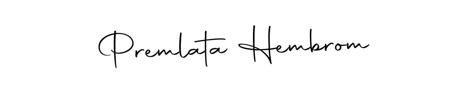 Make a beautiful signature design for name Premlata Hembrom. With this signature (Autography-DOLnW) style, you can create a handwritten signature for free. Premlata Hembrom signature style 10 images and pictures png