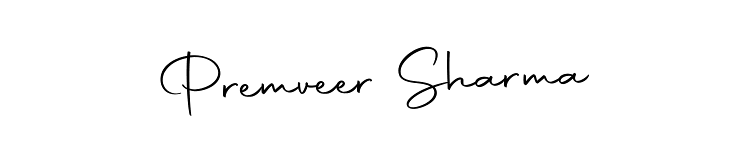 How to make Premveer Sharma name signature. Use Autography-DOLnW style for creating short signs online. This is the latest handwritten sign. Premveer Sharma signature style 10 images and pictures png