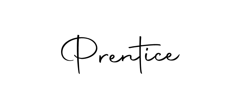 Design your own signature with our free online signature maker. With this signature software, you can create a handwritten (Autography-DOLnW) signature for name Prentice. Prentice signature style 10 images and pictures png
