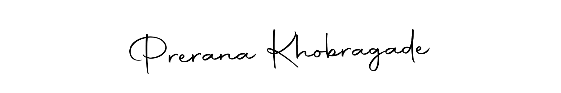 Make a short Prerana Khobragade signature style. Manage your documents anywhere anytime using Autography-DOLnW. Create and add eSignatures, submit forms, share and send files easily. Prerana Khobragade signature style 10 images and pictures png