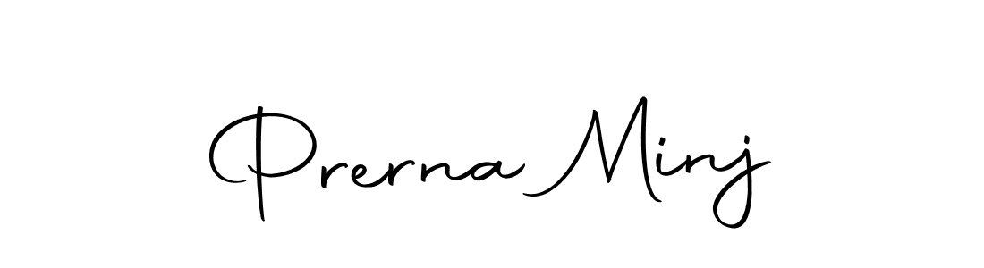 Prerna Minj stylish signature style. Best Handwritten Sign (Autography-DOLnW) for my name. Handwritten Signature Collection Ideas for my name Prerna Minj. Prerna Minj signature style 10 images and pictures png