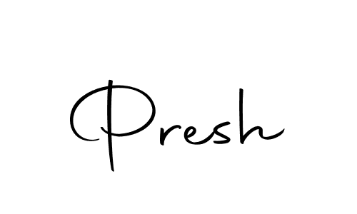 Create a beautiful signature design for name Presh. With this signature (Autography-DOLnW) fonts, you can make a handwritten signature for free. Presh signature style 10 images and pictures png