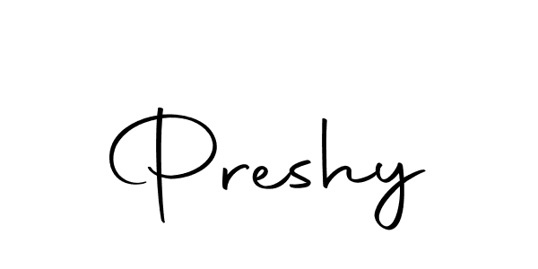 if you are searching for the best signature style for your name Preshy. so please give up your signature search. here we have designed multiple signature styles  using Autography-DOLnW. Preshy signature style 10 images and pictures png