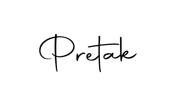 Make a beautiful signature design for name Pretak. Use this online signature maker to create a handwritten signature for free. Pretak signature style 10 images and pictures png