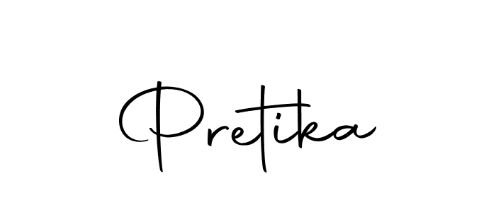 Design your own signature with our free online signature maker. With this signature software, you can create a handwritten (Autography-DOLnW) signature for name Pretika. Pretika signature style 10 images and pictures png