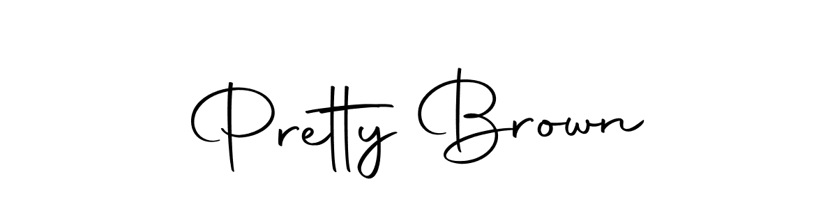 Design your own signature with our free online signature maker. With this signature software, you can create a handwritten (Autography-DOLnW) signature for name Pretty Brown. Pretty Brown signature style 10 images and pictures png
