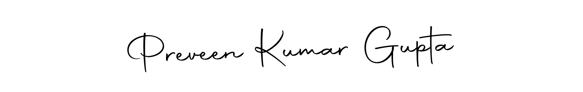 Make a beautiful signature design for name Preveen Kumar Gupta. With this signature (Autography-DOLnW) style, you can create a handwritten signature for free. Preveen Kumar Gupta signature style 10 images and pictures png