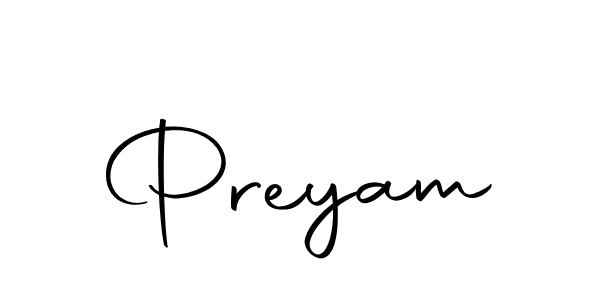How to make Preyam signature? Autography-DOLnW is a professional autograph style. Create handwritten signature for Preyam name. Preyam signature style 10 images and pictures png