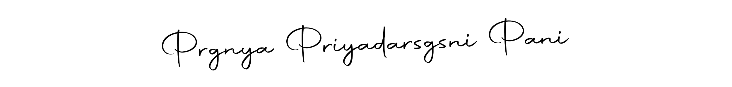 The best way (Autography-DOLnW) to make a short signature is to pick only two or three words in your name. The name Prgnya Priyadarsgsni Pani include a total of six letters. For converting this name. Prgnya Priyadarsgsni Pani signature style 10 images and pictures png