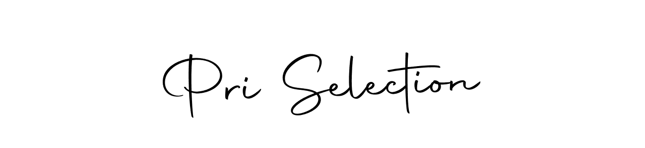 You should practise on your own different ways (Autography-DOLnW) to write your name (Pri Selection) in signature. don't let someone else do it for you. Pri Selection signature style 10 images and pictures png
