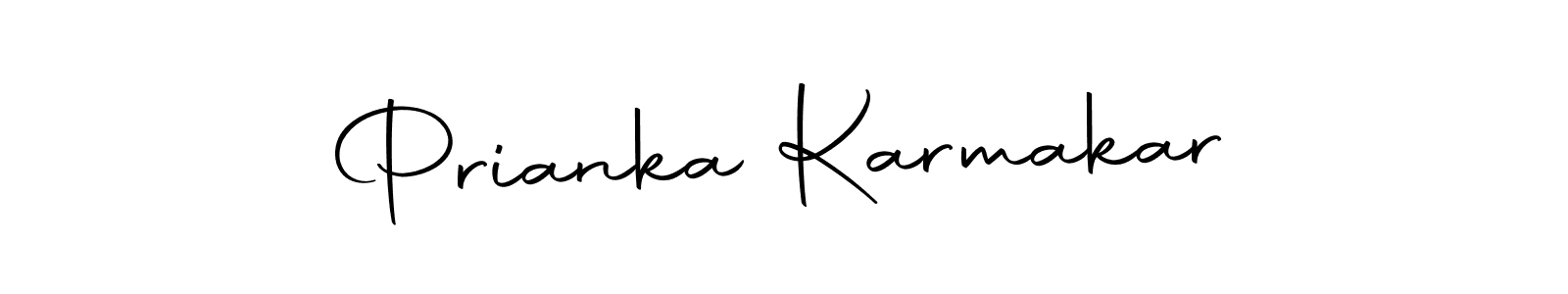 Create a beautiful signature design for name Prianka Karmakar. With this signature (Autography-DOLnW) fonts, you can make a handwritten signature for free. Prianka Karmakar signature style 10 images and pictures png