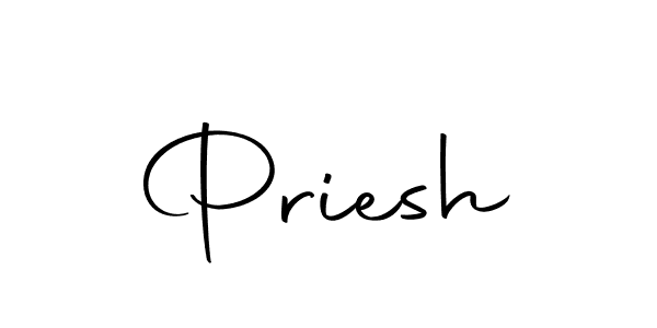 Priesh stylish signature style. Best Handwritten Sign (Autography-DOLnW) for my name. Handwritten Signature Collection Ideas for my name Priesh. Priesh signature style 10 images and pictures png