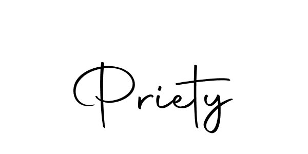 Design your own signature with our free online signature maker. With this signature software, you can create a handwritten (Autography-DOLnW) signature for name Priety. Priety signature style 10 images and pictures png